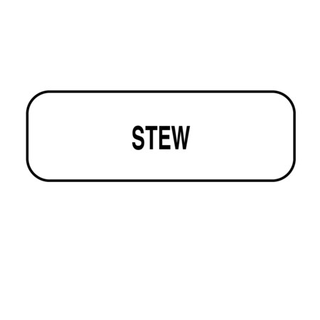 Stew Label 1/2 X 1-1/2
